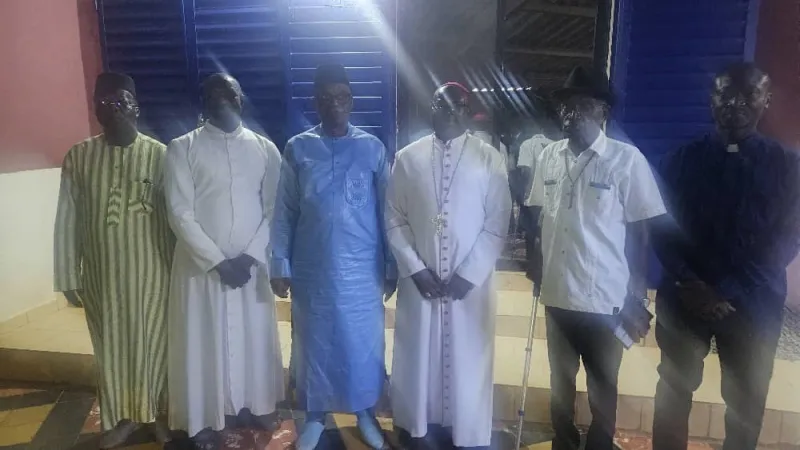 Korhogo: Dr. Issa Malick Coulibaly and a Delegation Visit Metropolitan Archbishop Armand Koné